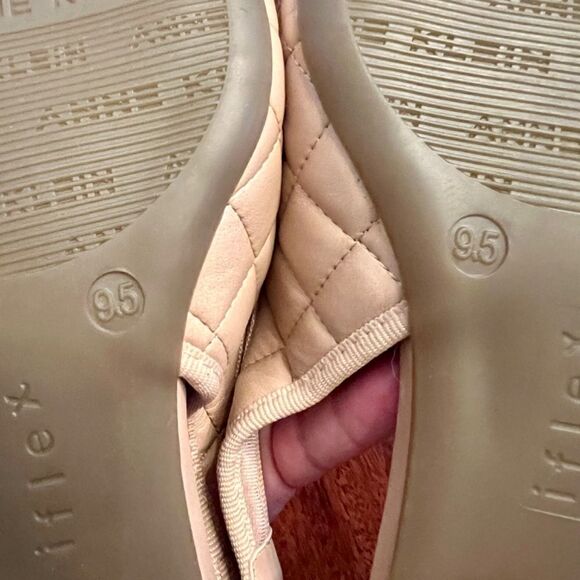 NWOB Anne Klein iFlex Quilted Slingback Ballet Style Flats Shoes Nude Size 9.5 - Picture 6 of 6